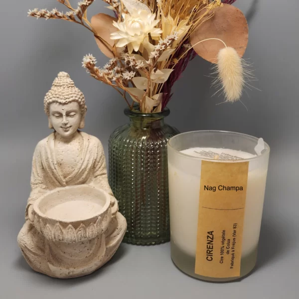 Bougie végétale parfumée au parfum de Grasse