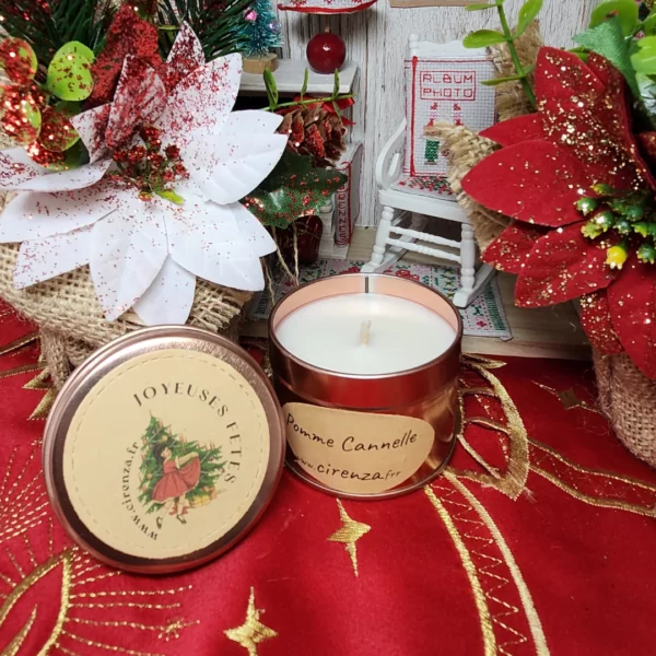 Bougie Parfumée Pomme Cannelle 75g